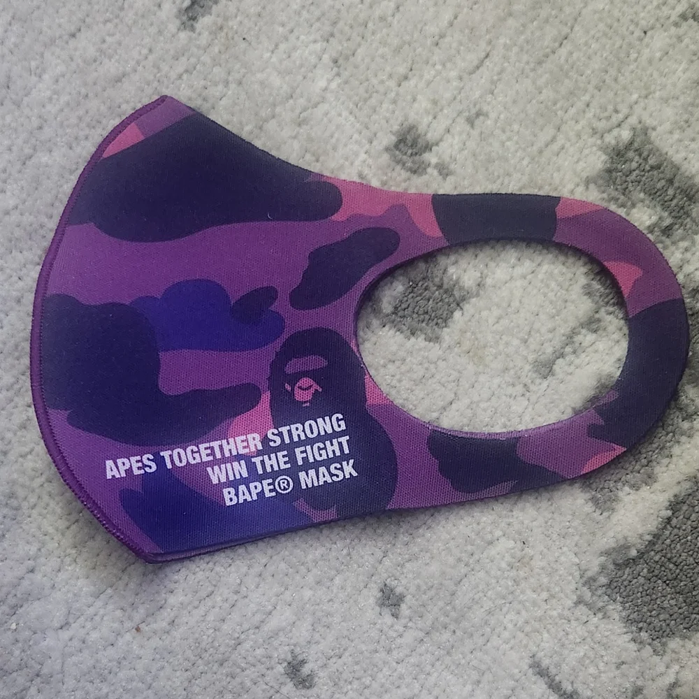 BAPE Color Purple Camo Mask